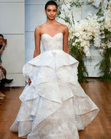 Monique Lhuillier Ruffle Wedding Dress